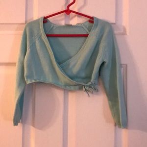 Gymboree crop sweater wrap style
